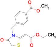 Methyl (z)-4-((2-(2-ethoxy-2-oxoethylidene)-4-oxothiazolidin-3-yl)methyl)benzoate