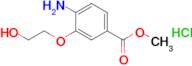 Methyl 4-amino-3-(2-hydroxyethoxy)benzoate hydrochloride