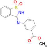 methyl 3-[(1,1-dioxo-2,3-dihydro-1λ⁶,2-benzothiazol-3-ylidene)amino]benzoate