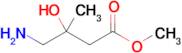 Methyl 4-amino-3-hydroxy-3-methylbutanoate