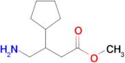 Methyl 4-amino-3-cyclopentylbutanoate