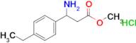 Methyl 3-amino-3-(4-ethylphenyl)propanoate hydrochloride