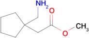 Methyl 2-(1-(aminomethyl)cyclopentyl)acetate