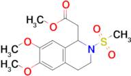 Methyl 2-(6,7-dimethoxy-2-(methylsulfonyl)-1,2,3,4-tetrahydroisoquinolin-1-yl)acetate