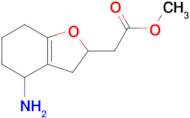 Methyl 2-(4-amino-2,3,4,5,6,7-hexahydrobenzofuran-2-yl)acetate