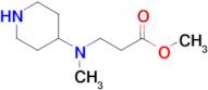 Methyl 3-(methyl(piperidin-4-yl)amino)propanoate