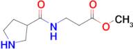 Methyl 3-(pyrrolidine-3-carboxamido)propanoate