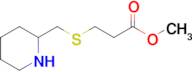 Methyl 3-((piperidin-2-ylmethyl)thio)propanoate