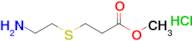 Methyl 3-((2-aminoethyl)thio)propanoate hydrochloride