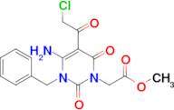 Methyl 2-(4-amino-3-benzyl-5-(2-chloroacetyl)-2,6-dioxo-3,6-dihydropyrimidin-1(2h)-yl)acetate