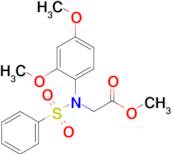 Methyl n-(2,4-dimethoxyphenyl)-n-(phenylsulfonyl)glycinate