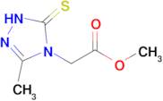 methyl 2-(3-methyl-5-sulfanylidene-4,5-dihydro-1H-1,2,4-triazol-4-yl)acetate