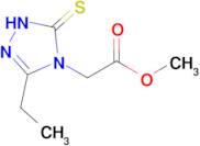 methyl 2-(3-ethyl-5-sulfanylidene-4,5-dihydro-1H-1,2,4-triazol-4-yl)acetate