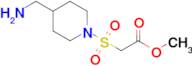 Methyl 2-((4-(aminomethyl)piperidin-1-yl)sulfonyl)acetate