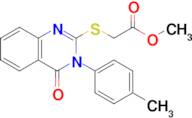 Methyl 2-((4-oxo-3-(p-tolyl)-3,4-dihydroquinazolin-2-yl)thio)acetate