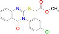 Methyl 2-((3-(4-chlorophenyl)-4-oxo-3,4-dihydroquinazolin-2-yl)thio)acetate