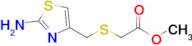 Methyl 2-(((2-aminothiazol-4-yl)methyl)thio)acetate