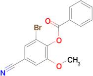 2-Bromo-4-cyano-6-methoxyphenyl benzoate