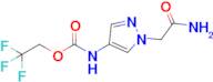 2,2,2-Trifluoroethyl (1-(2-amino-2-oxoethyl)-1h-pyrazol-4-yl)carbamate