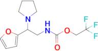 2,2,2-Trifluoroethyl (2-(furan-2-yl)-2-(pyrrolidin-1-yl)ethyl)carbamate