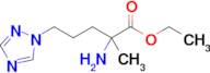 Ethyl 2-amino-2-methyl-5-(1h-1,2,4-triazol-1-yl)pentanoate