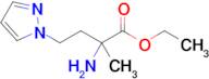 Ethyl 2-amino-2-methyl-4-(1h-pyrazol-1-yl)butanoate