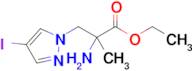 Ethyl 2-amino-3-(4-iodo-1h-pyrazol-1-yl)-2-methylpropanoate