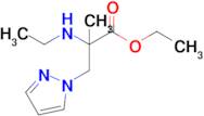 Ethyl 2-(ethylamino)-2-methyl-3-(1h-pyrazol-1-yl)propanoate