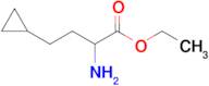 Ethyl 2-amino-4-cyclopropylbutanoate