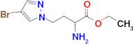 Ethyl 2-amino-4-(4-bromo-1h-pyrazol-1-yl)butanoate