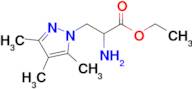 Ethyl 2-amino-3-(3,4,5-trimethyl-1h-pyrazol-1-yl)propanoate