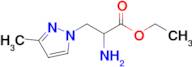 Ethyl 2-amino-3-(3-methyl-1h-pyrazol-1-yl)propanoate