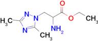 Ethyl 2-amino-3-(3,5-dimethyl-1h-1,2,4-triazol-1-yl)propanoate