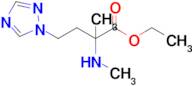 Ethyl 2-methyl-2-(methylamino)-4-(1h-1,2,4-triazol-1-yl)butanoate