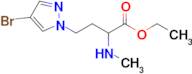 Ethyl 4-(4-bromo-1h-pyrazol-1-yl)-2-(methylamino)butanoate