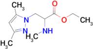 Ethyl 3-(3,5-dimethyl-1h-pyrazol-1-yl)-2-(methylamino)propanoate