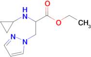 Ethyl 2-(cyclopropylamino)-3-(1h-pyrazol-1-yl)propanoate