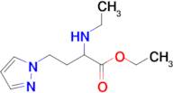 Ethyl 2-(ethylamino)-4-(1h-pyrazol-1-yl)butanoate