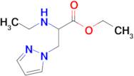 Ethyl 2-(ethylamino)-3-(1h-pyrazol-1-yl)propanoate