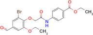 Ethyl 4-(2-(2-bromo-6-ethoxy-4-formylphenoxy)acetamido)benzoate