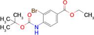 Ethyl 3-bromo-4-((tert-butoxycarbonyl)amino)benzoate