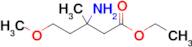 Ethyl 3-amino-5-methoxy-3-methylpentanoate