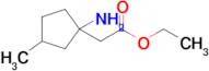 Ethyl 2-(1-amino-3-methylcyclopentyl)acetate