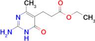 Ethyl 3-(2-amino-4-methyl-6-oxo-1,6-dihydropyrimidin-5-yl)propanoate