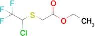 Ethyl 2-((1-chloro-2,2,2-trifluoroethyl)thio)acetate