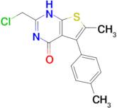 2-(chloromethyl)-6-methyl-5-(4-methylphenyl)-1H,4H-thieno[2,3-d]pyrimidin-4-one