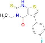 3-ethyl-5-(4-fluorophenyl)-2-sulfanylidene-1H,2H,3H,4H-thieno[2,3-d]pyrimidin-4-one