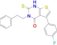 5-(4-fluorophenyl)-3-(2-phenylethyl)-2-sulfanylidene-1H,2H,3H,4H-thieno[2,3-d]pyrimidin-4-one