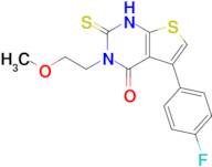 5-(4-fluorophenyl)-3-(2-methoxyethyl)-2-sulfanylidene-1H,2H,3H,4H-thieno[2,3-d]pyrimidin-4-one