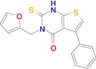 3-[(furan-2-yl)methyl]-5-phenyl-2-sulfanylidene-1H,2H,3H,4H-thieno[2,3-d]pyrimidin-4-one